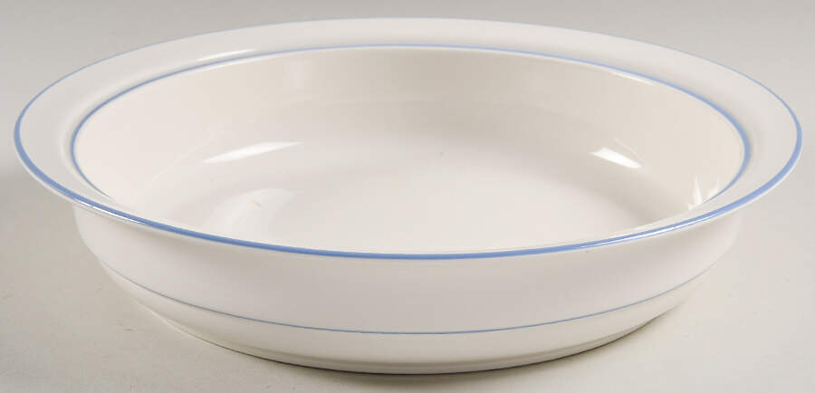Sky Blue Brushstrokes (Forskybl) 9" Round Vegetable Bowl by Lenox-1