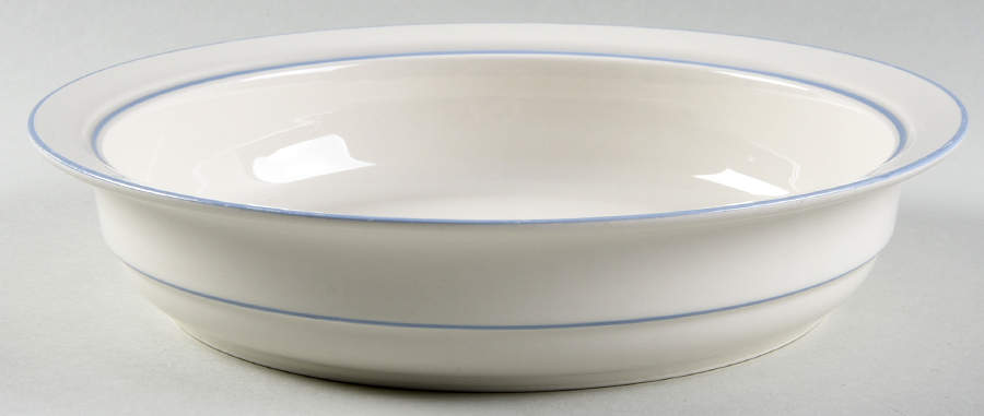 Sky Blue Pinstripes (For the Sky Blue) 9" Round Vegetable Bowl by Lenox-1