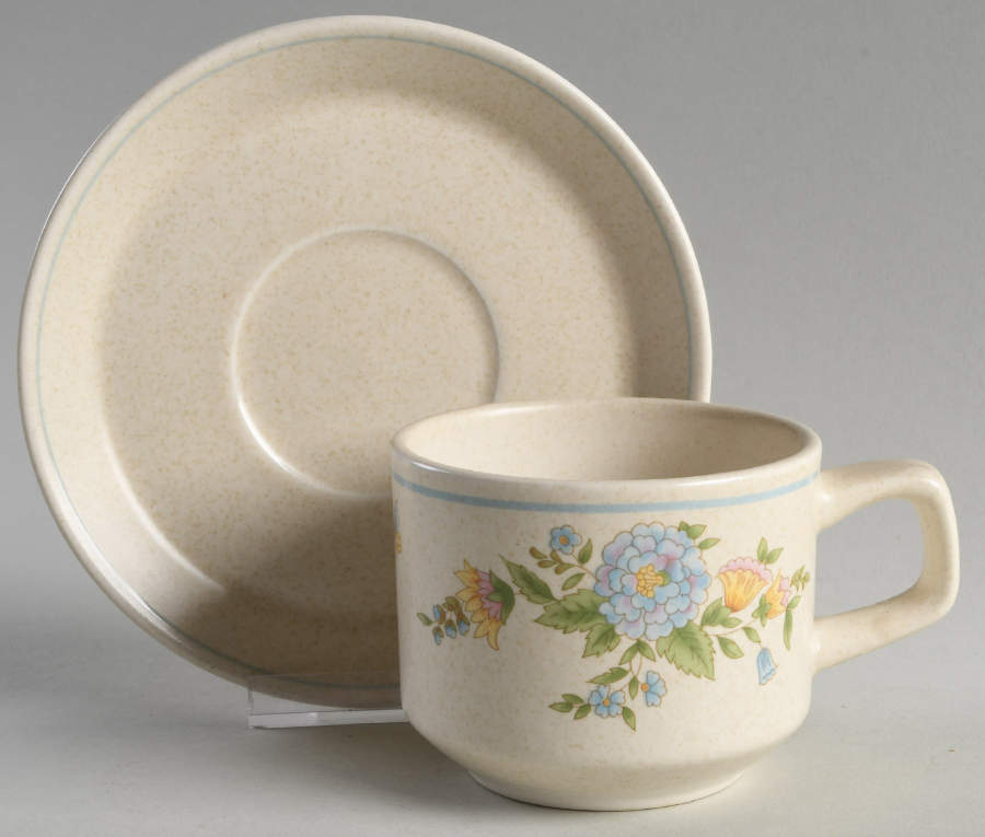 Sketchbook Flat Cup & Saucer Set by Lenox-1