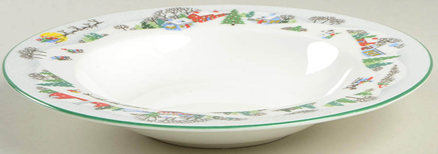 Sleighride Rim Soup Bowl by Lenox-1