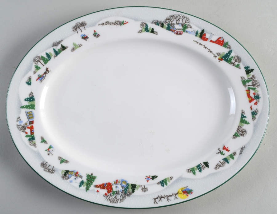 Sleighride 13" Oval Serving Platter by Lenox-1