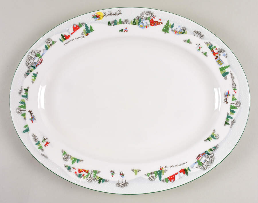 Sleighride 16" Oval Serving Platter by Lenox-1