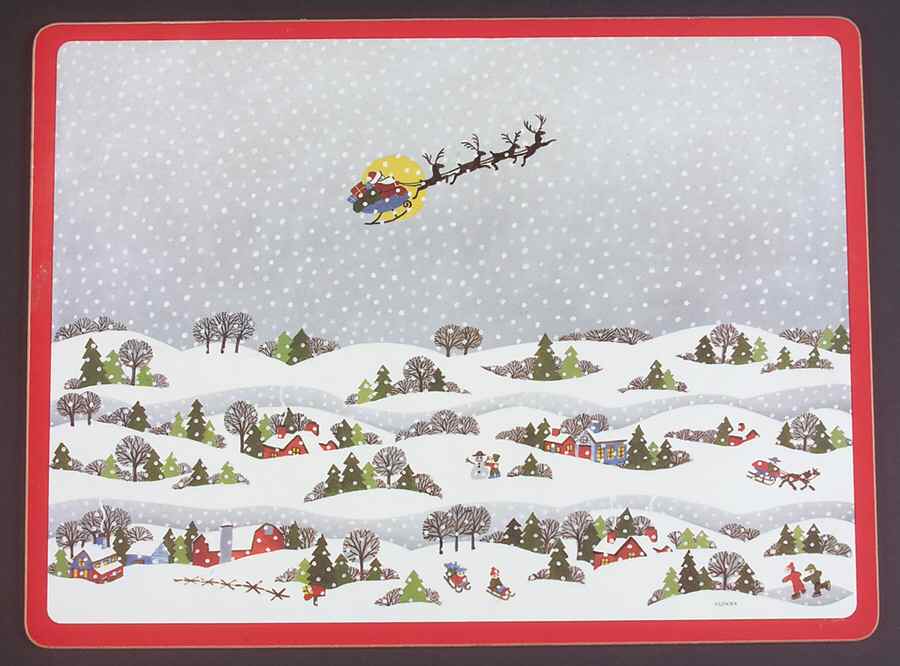 Sleighride Corkboard Placemat by Lenox-1
