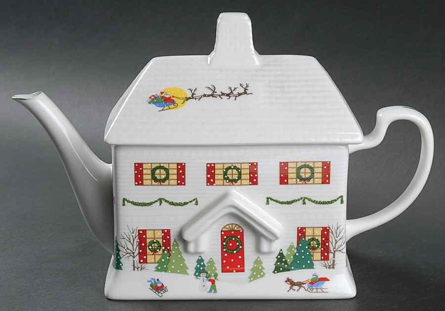 Sleighride House Teapot & Lid by Lenox-1