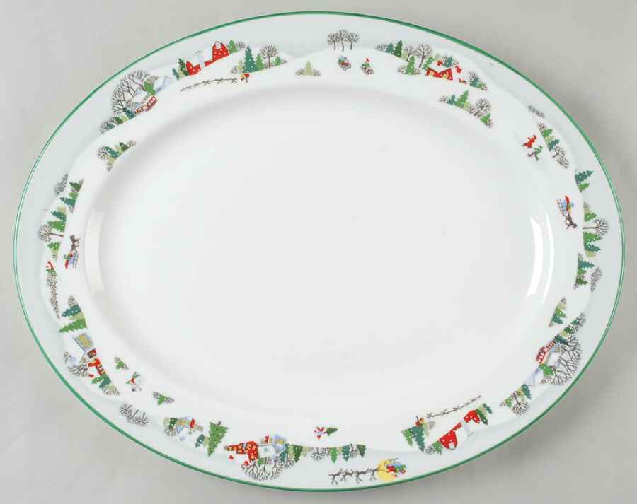 Sleighride 16" Oval Serving Platter by Lenox-1