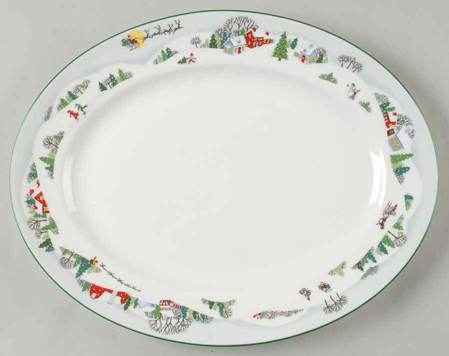 Sleighride 13" Oval Serving Platter by Lenox-1