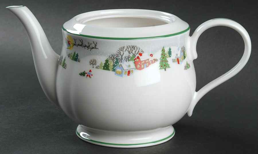 Sleighride Teapot No Lid by Lenox-1