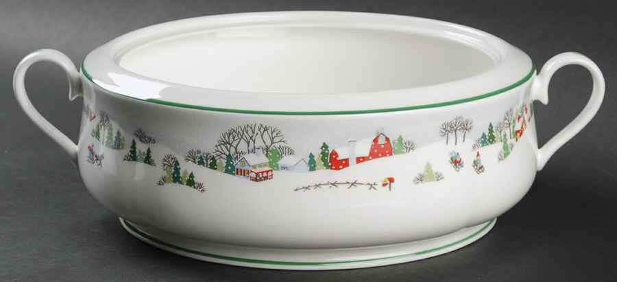 Sleighride Round Vegetable No Lid by Lenox-1