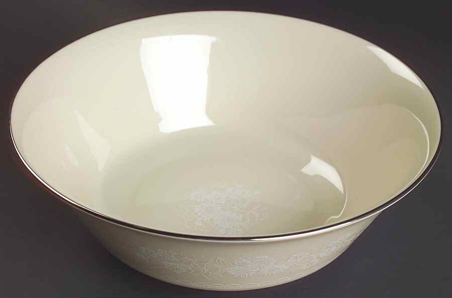 Snow Flower 9" Round Vegetable Bowl by Lenox-1