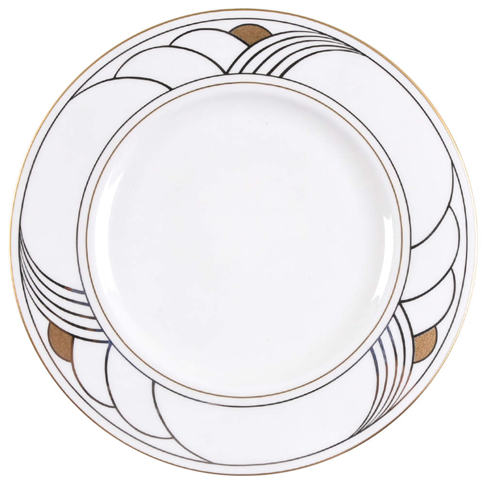Snowdrift Gold Accent Luncheon Plate by Lenox-1