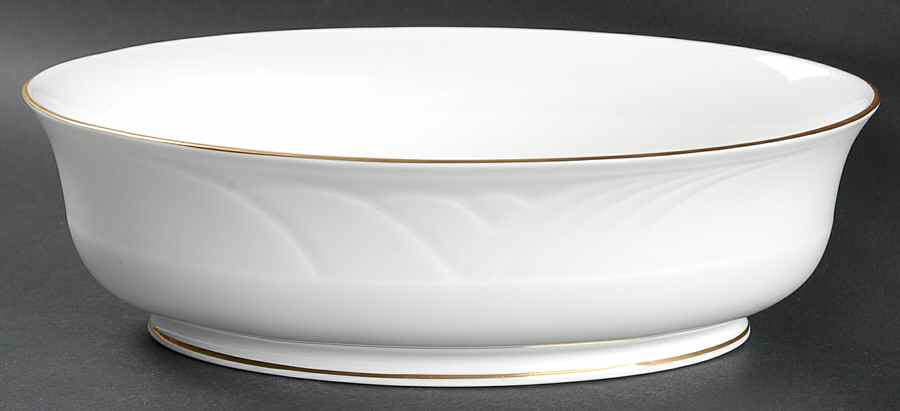 Snowdrift Gold 9" Oval Vegetable Bowl by Lenox-1