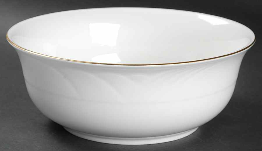 Snowdrift Gold 8" Round Vegetable Bowl by Lenox-1