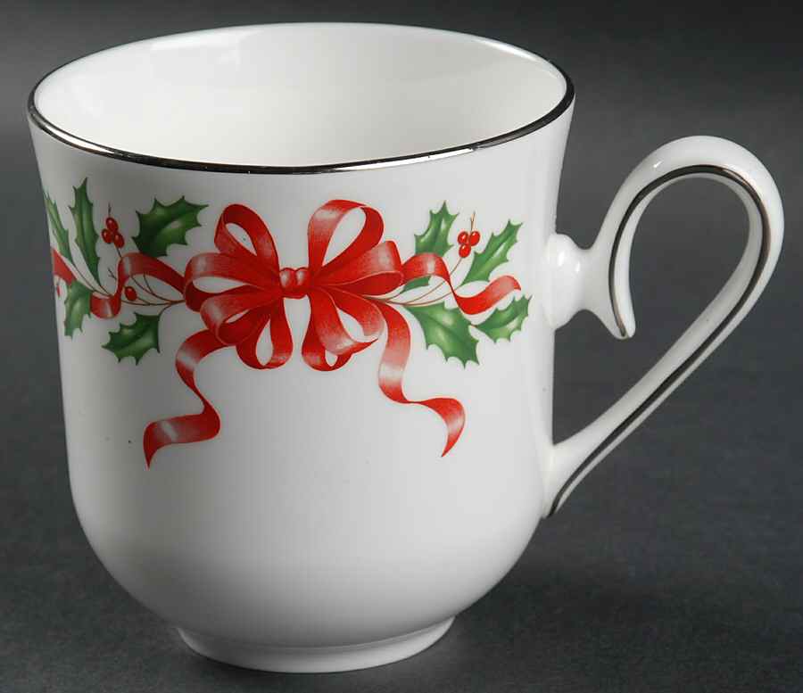 Snow Holly Platinum Mug by Lenox-1