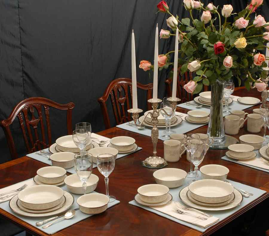 Snow Lily 64 Piece Estate Set by Lenox-1
