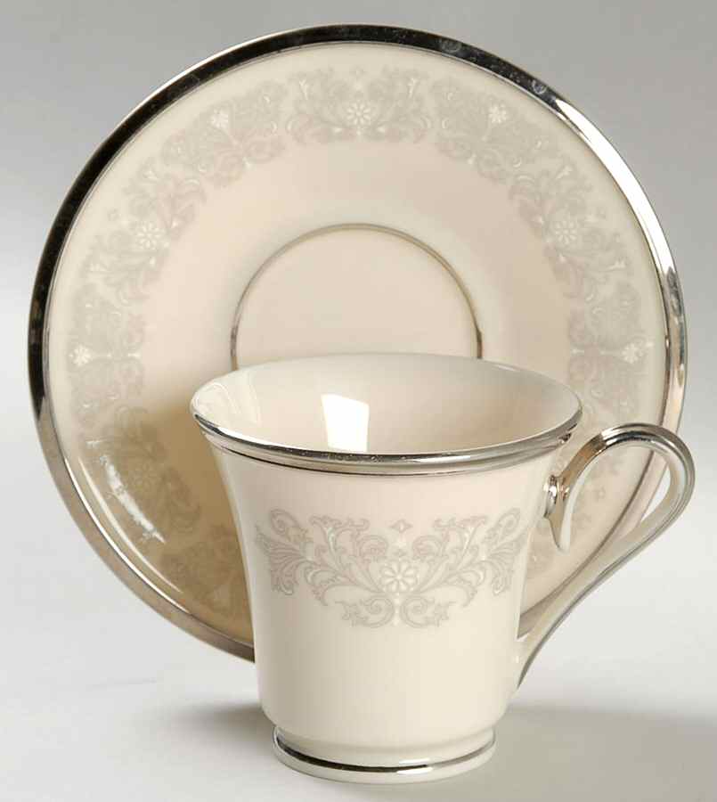 Snow Lily Footed Demitasse Cup & Saucer Set by Lenox-1