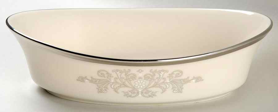Snow Lily 8" Oval Vegetable Bowl by Lenox-1