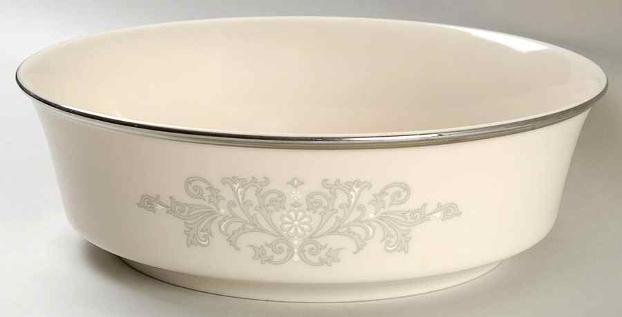 Snow Lily 9" Round Vegetable Bowl by Lenox-1