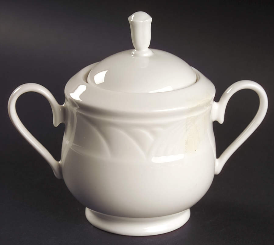 Snowdrift Sugar Bowl & Lid by Lenox-1