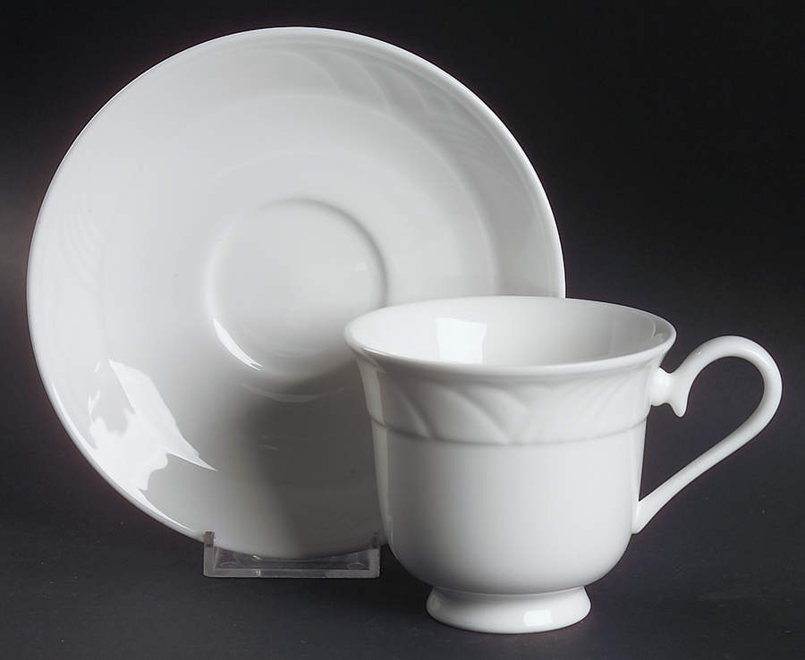 Snowdrift Footed Cup & Saucer Set by Lenox-1