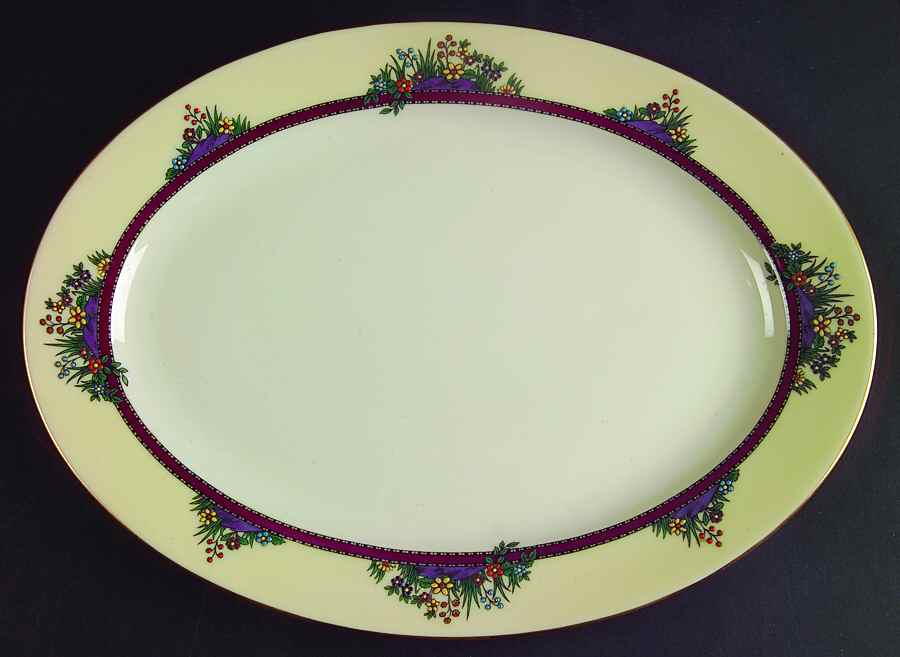 Southern Gardens 13" Oval Serving Platter by Lenox-1