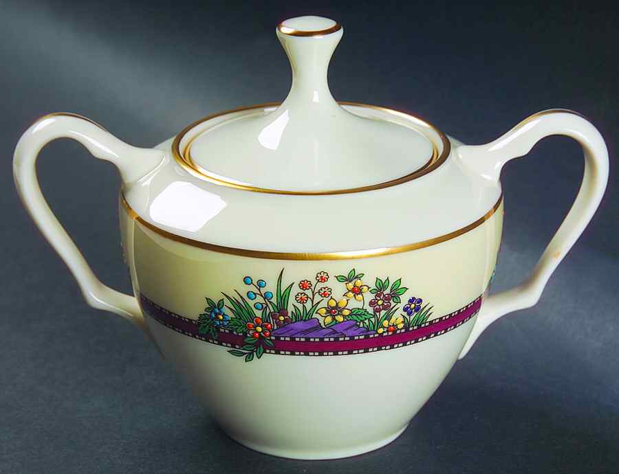 Southern Gardens Sugar Bowl & Lid by Lenox-1