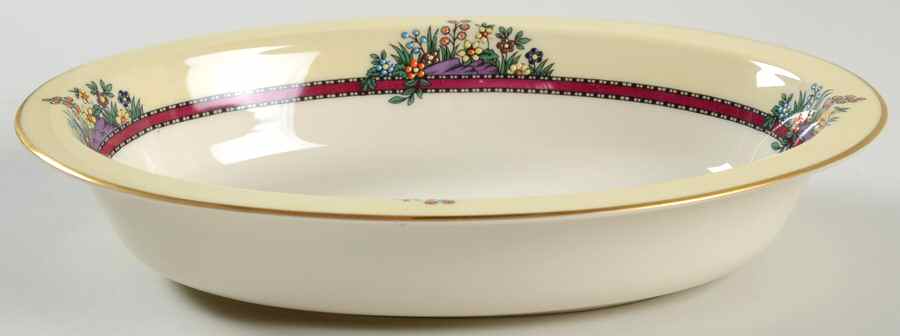 Southern Gardens 9" Oval Vegetable Bowl by Lenox-1
