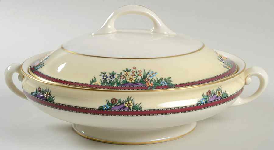 Southern Gardens Round Covered Vegetable by Lenox-1