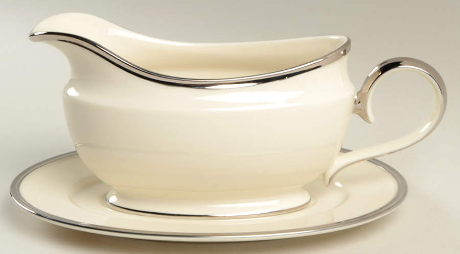 Solitaire Gravy Boat & Underplate by Lenox-1