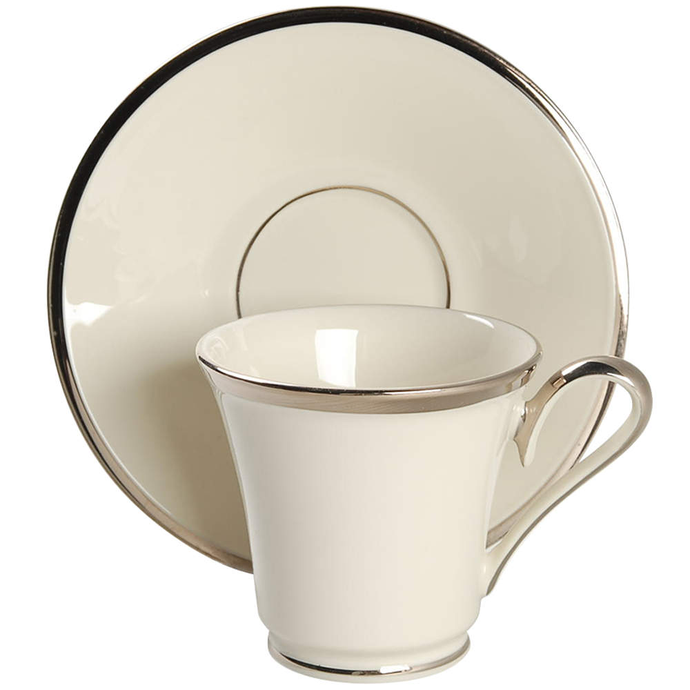Solitaire Footed Demitasse Cup & Saucer Set by Lenox-1