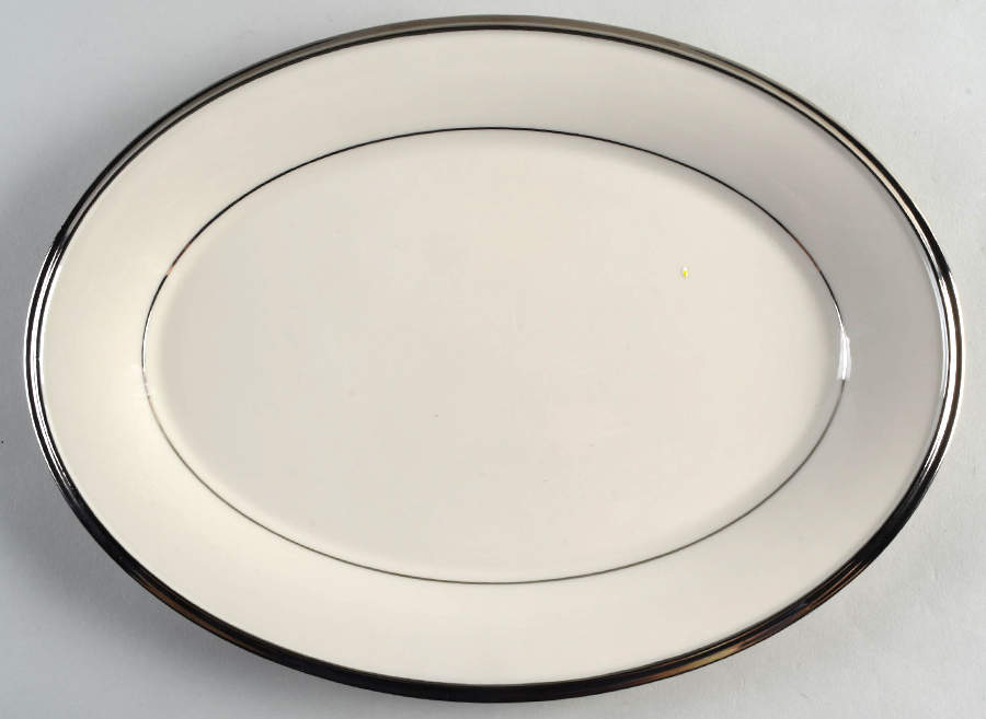 Solitaire 14" Oval Serving Platter by Lenox-1