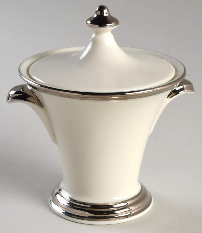 Solitaire Sugar Bowl & Lid by Lenox-1