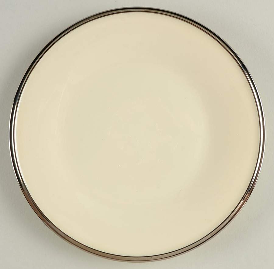 Solitaire Dessert Plate/Cream Soup Saucer for Footed Bowl by Lenox-1