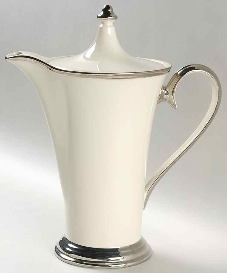 Solitaire Tea/Coffee Pot & Lid by Lenox-1