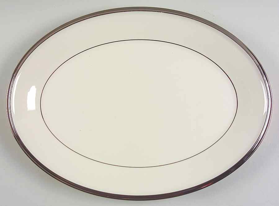 Solitaire 13" Oval Serving Platter by Lenox-1
