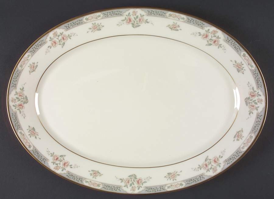 Somerset (Newer) 16" Oval Serving Platter by Lenox-1