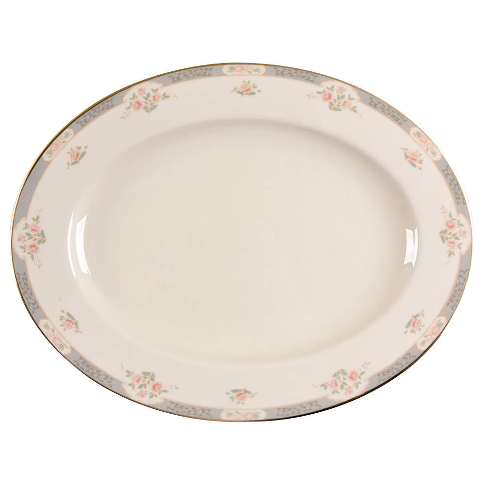 Somerset (Newer) 15" Oval Serving Platter by Lenox-1
