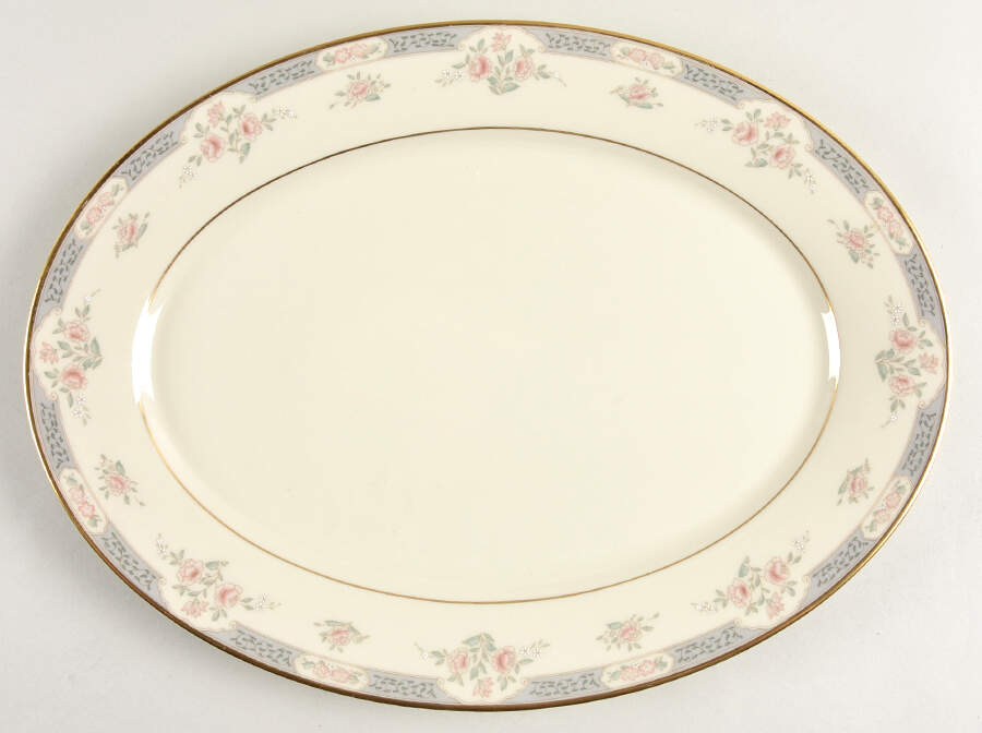 Somerset (Newer) 13" Oval Serving Platter by Lenox-1