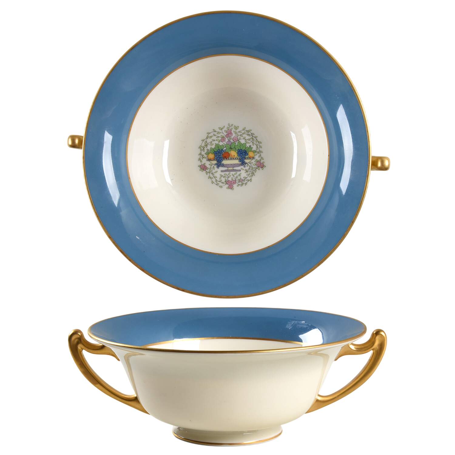 Somerset Blue Large Berry Bowl by Lenox-1
