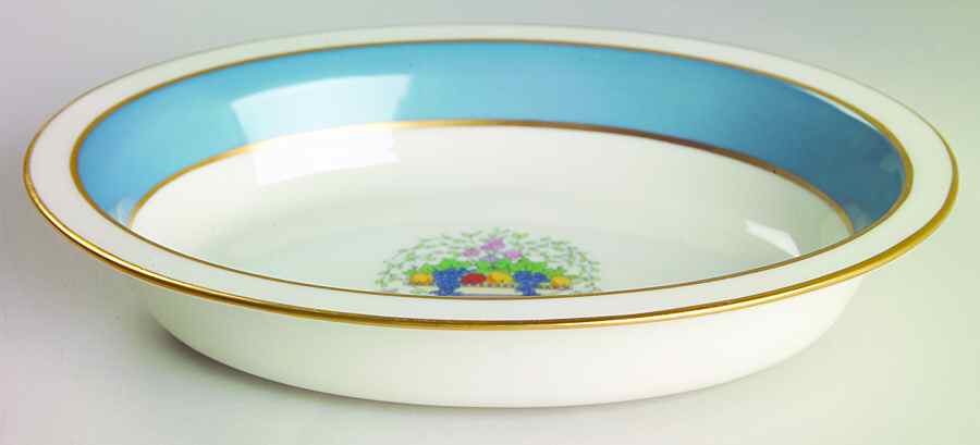 Somerset Blue 9" Oval Vegetable Bowl by Lenox-1