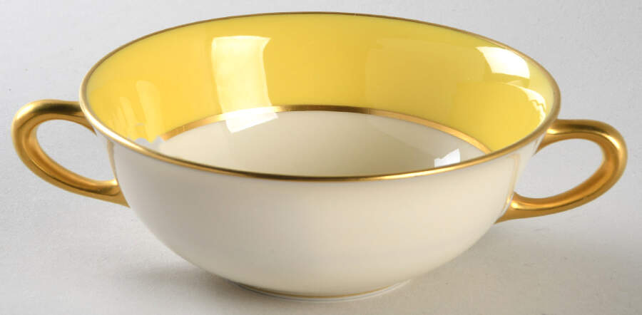 Somerset Yellow Flat Cream Soup Bowl by Lenox-1