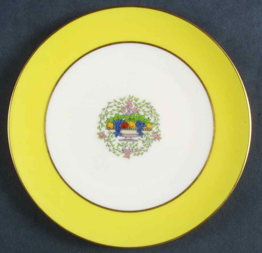 Somerset Yellow Dessert/Pie Plate by Lenox-1