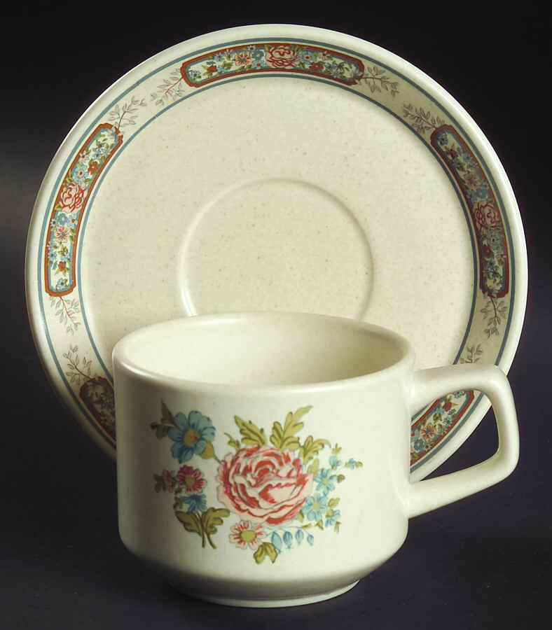Sonata Flat Cup & Saucer Set by Lenox-1