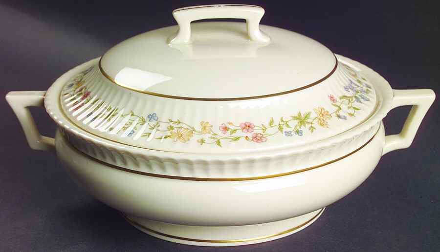 Spring Bouquet Round Covered Vegetable by Lenox-1