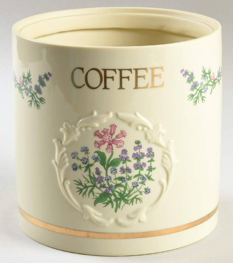 Spice Garden (Giftware) Coffee Canister No Lid by Lenox-1