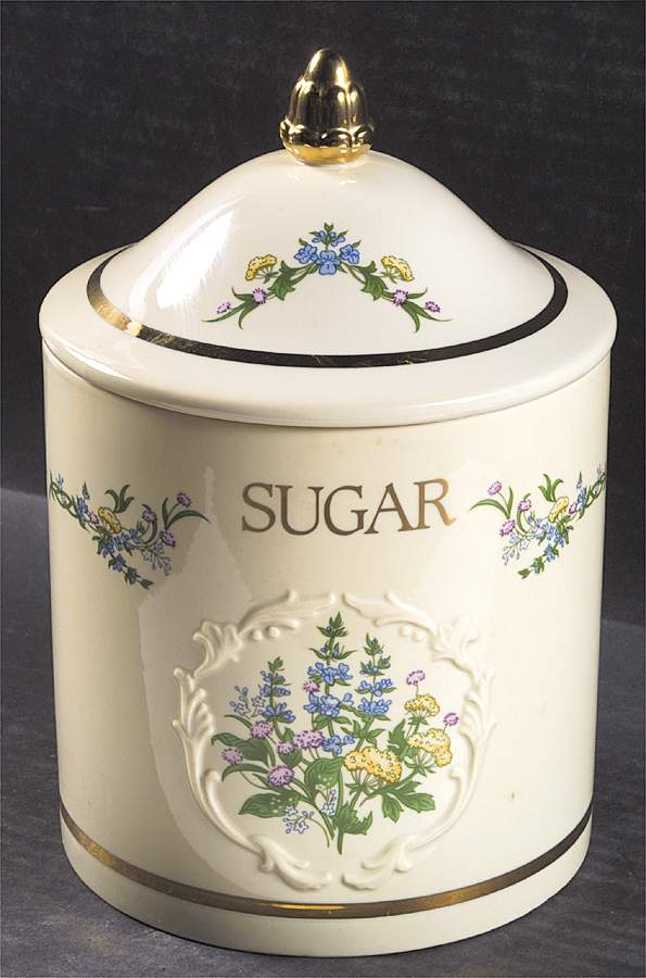 Spice Garden (Giftware) Sugar Canister & Lid by Lenox-1