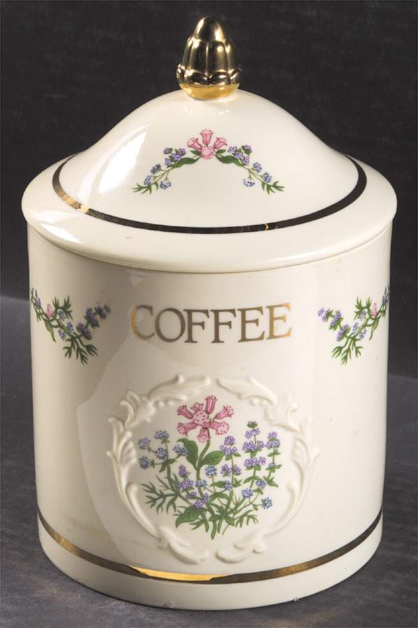 Spice Garden (Giftware) Coffee Canister & Lid by Lenox-1