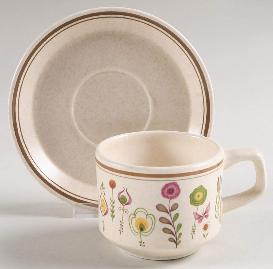 Sprite Flat Cup & Saucer Set by Lenox-1