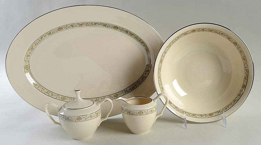 Springdale (Platinum Trim) 5 Piece Hostess Set by Lenox-1