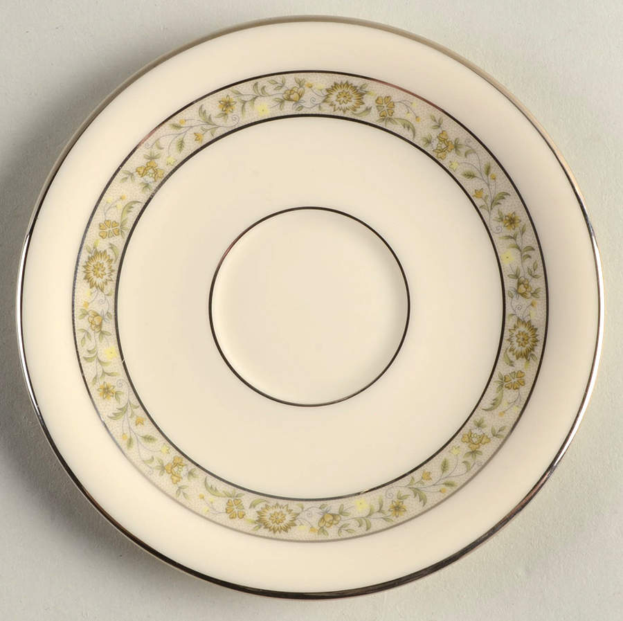 Springdale (Platinum Trim) Saucer for Demitasse Cup by Lenox-1