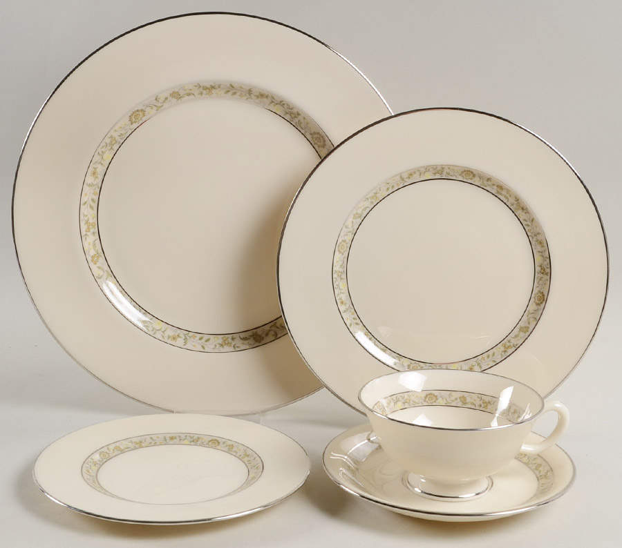 Springdale (Platinum Trim) 40 Piece Set by Lenox-1